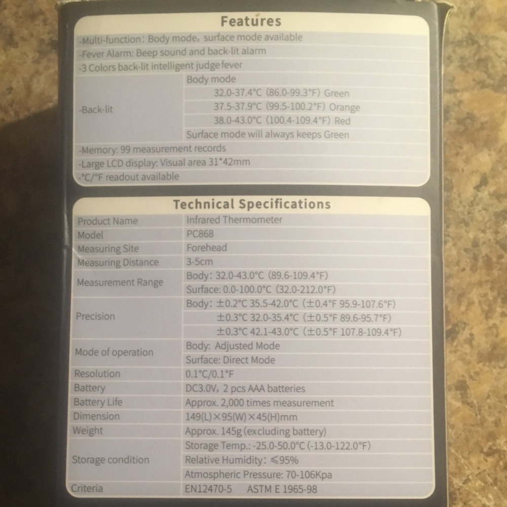 Infrared Digital Thermometer - Picture 3 of 5